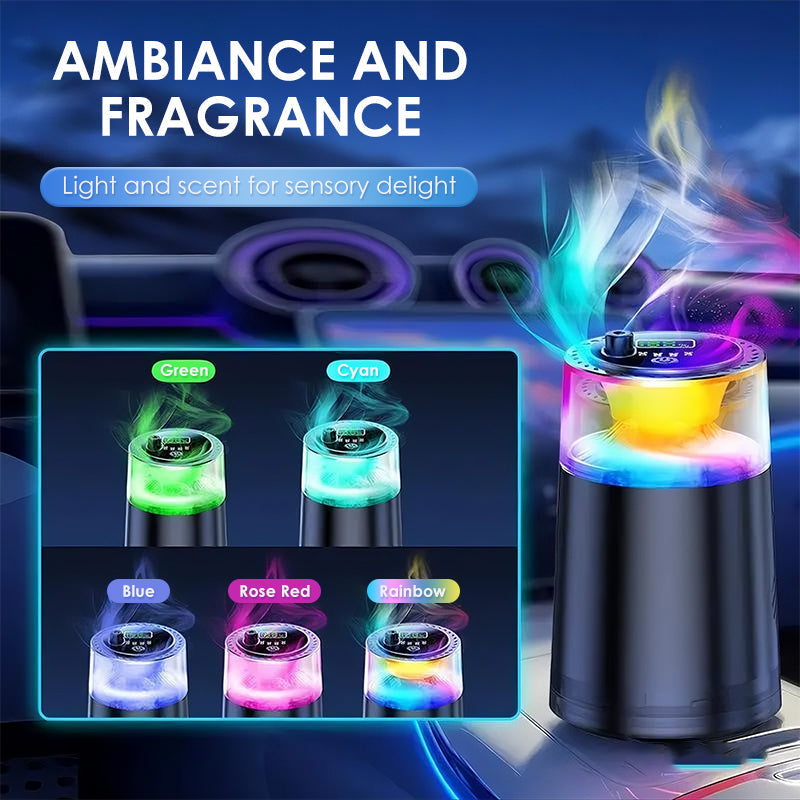 ¡Difusor de Aroma para Auto con Luz Ambiental Inteligente! 🚗🌟 ¡Transforma tu viaje con una atmósfera relajante!