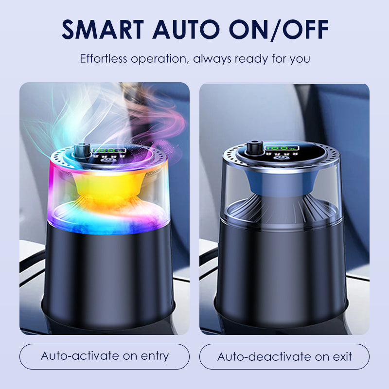 ¡Difusor de Aroma para Auto con Luz Ambiental Inteligente! 🚗🌟 ¡Transforma tu viaje con una atmósfera relajante!