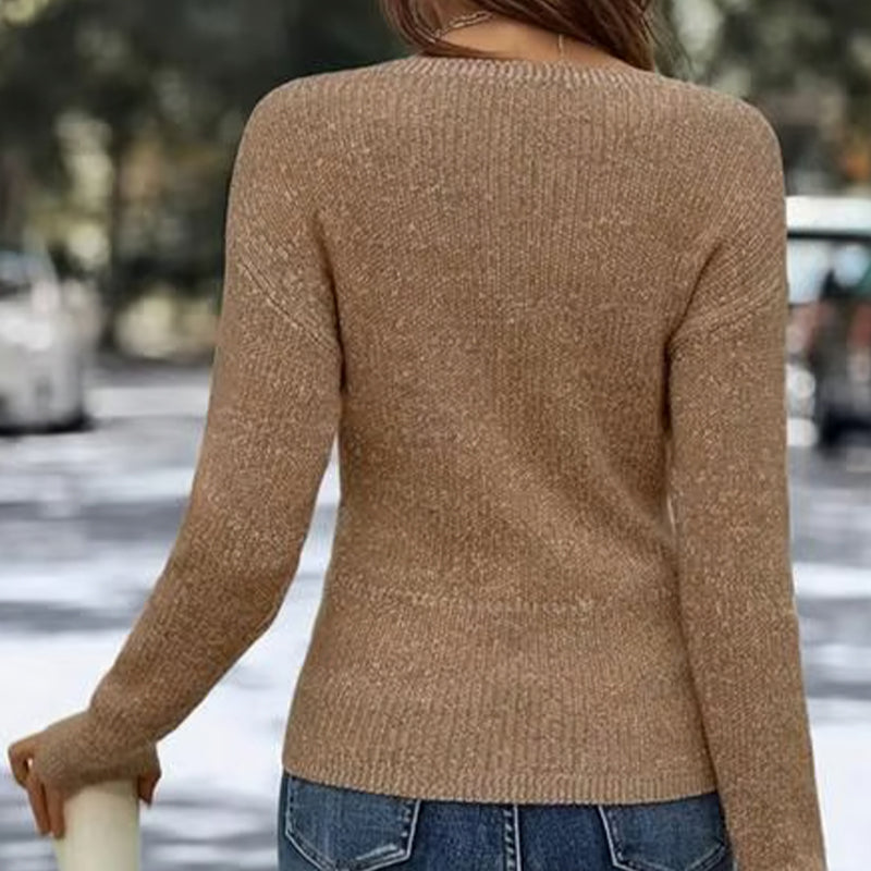“Camiseta de punto para mujer con cuello en V ✨ Elegante y cómoda 🚚 Envío Gratis”