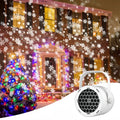 ❄️🎅 ¡50% DE DESCUENTO! Proyector LED Navideño de Copos de Nieve — Patrón Giratorio Súper Brillante 🌟🎄 | ¡Súper Ventas & Ideal para Exterior! 🔥