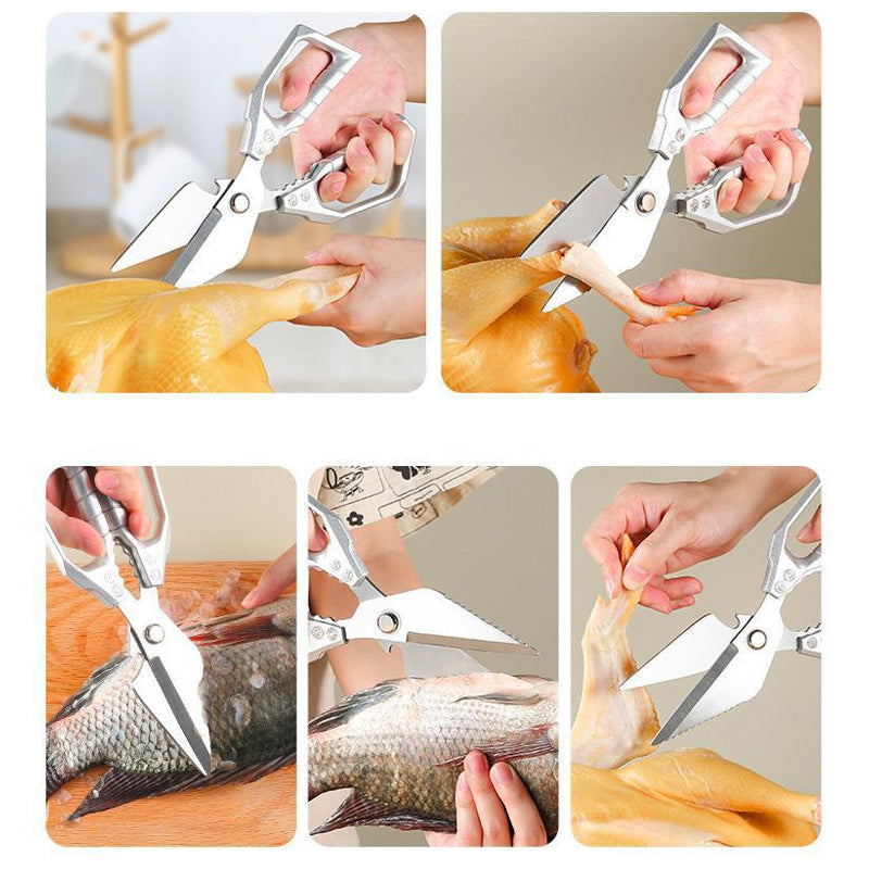 ✂️🍴 Tijeras de Cocina Multifuncionales – Cortan, Abren y Facilitan tu Preparación Diaria