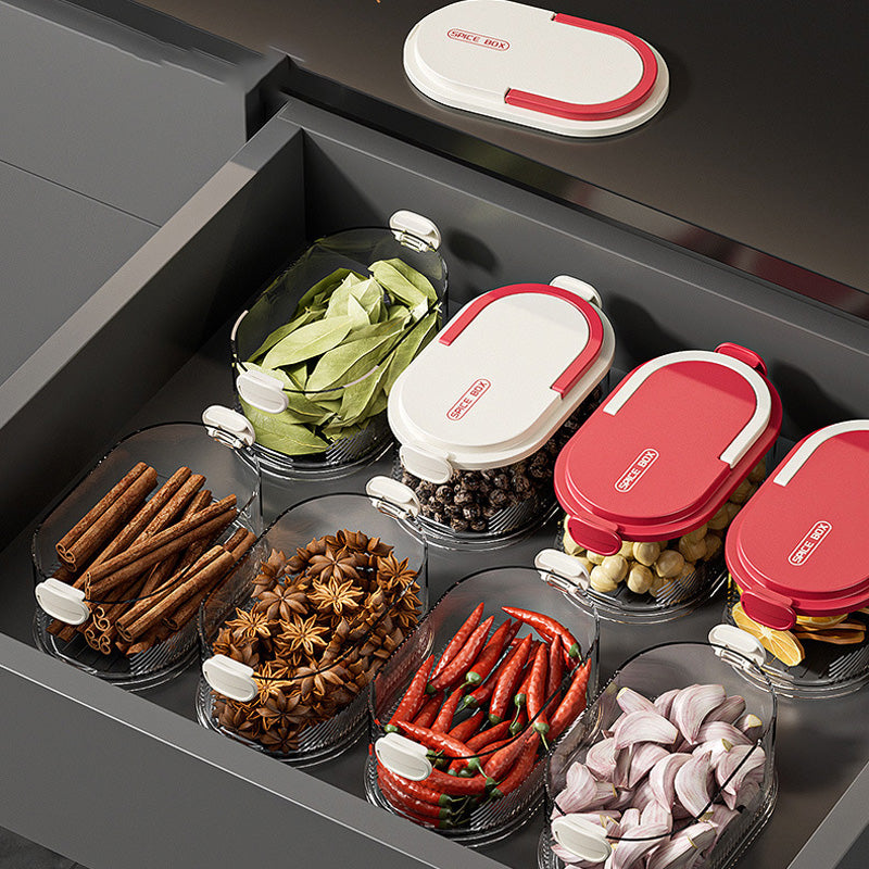 🧂✨ Organizador de Especias Sellado Multicapa – Mantén tus Especias Frescas y Organizadas con Estilo y Funcionalidad 🌿🍴