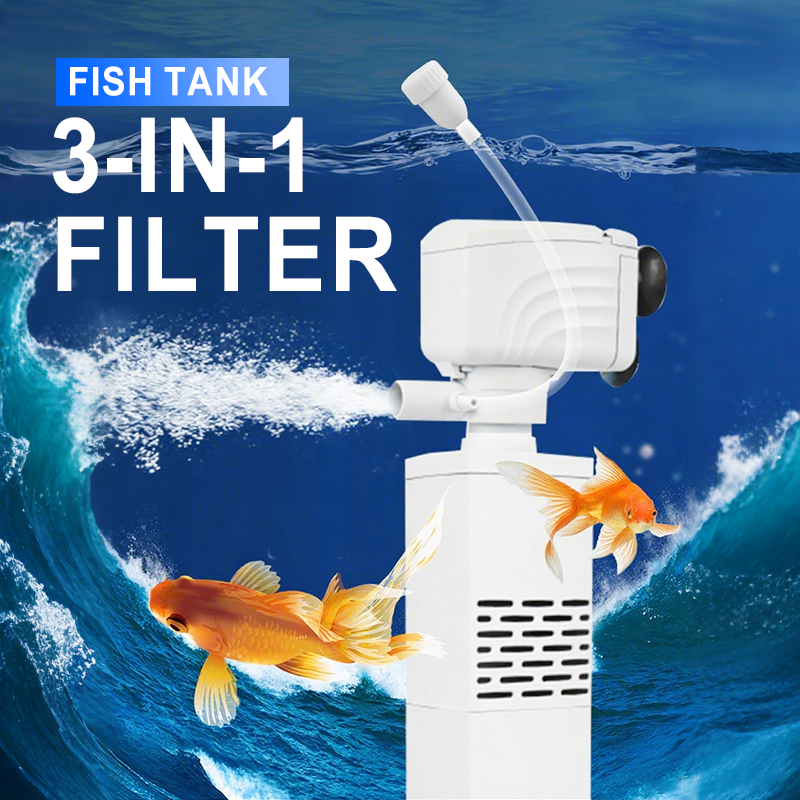 Filtro 3 en 1 para pecera: filtración, oxigenación y bombeo de agua