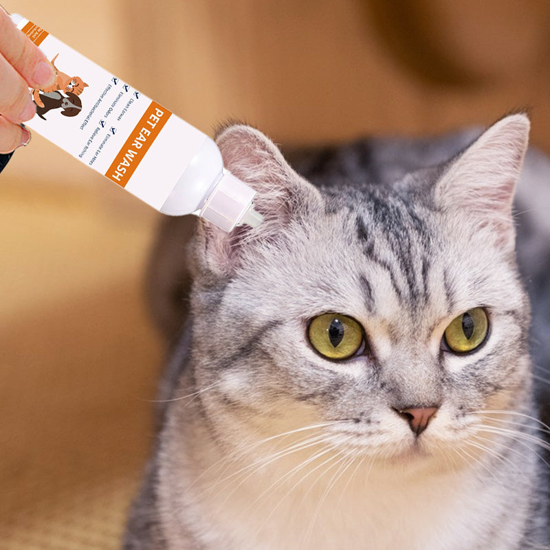 🐾 Limpiador de Oídos para Mascotas – Fórmula Suave con Aloe Calmante para Perros y Gatos, Previene Infecciones y Malos Olores 🌿👂