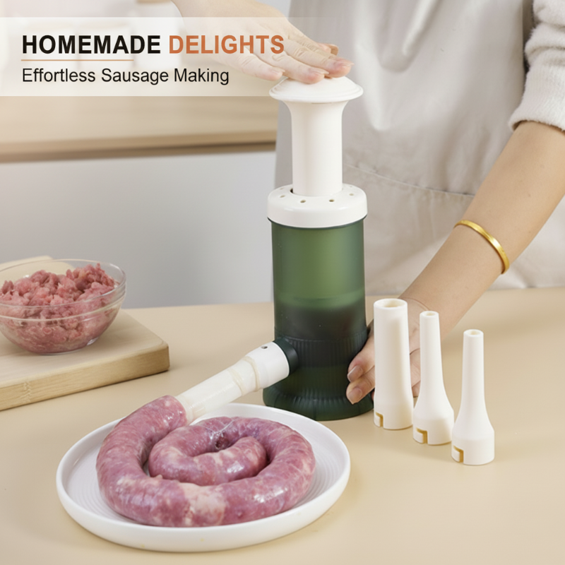 🇲🇽🔥 ¡50% DE DESCUENTO! Máquina Embutidora de Salchichas Manual — Fácil, Segura y Ideal para Casa 🌭✨ | ¡Súper Vendida! 💥 Compra Más & Ahorra Más 🛒