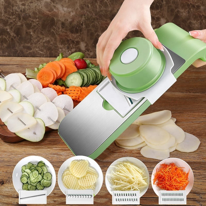 🔪✨ Cortador de Verduras Multifuncional – Rápido, Fácil y Perfecto para Preparar Comidas Saludables 🍅🥕
