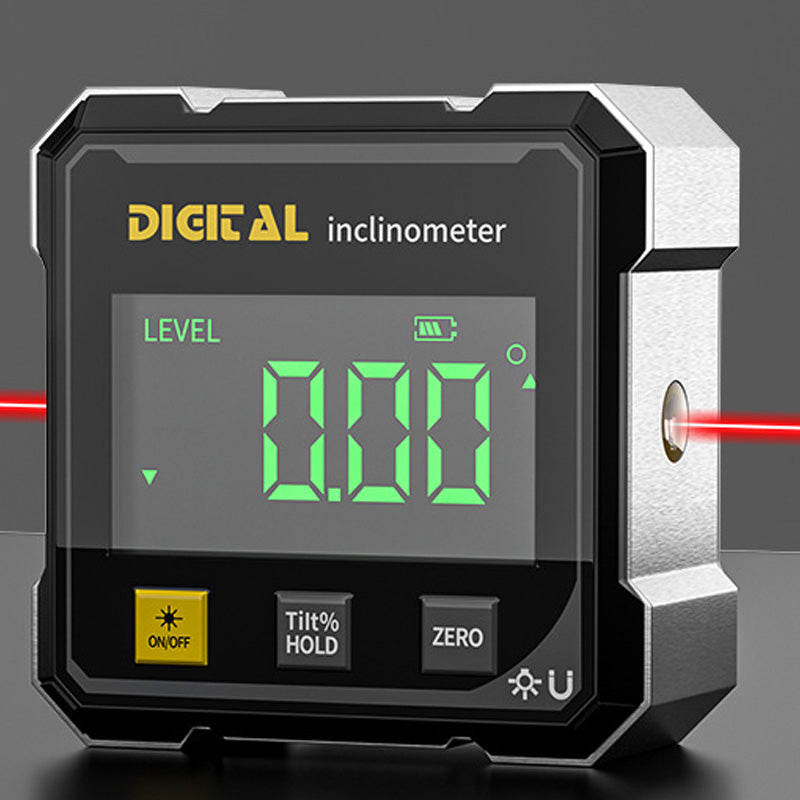 📐🔦 Buscador de Ángulos Digital Magnético de 4 Lados con Láser — Medición Precisa y Rápida ⚡🧲