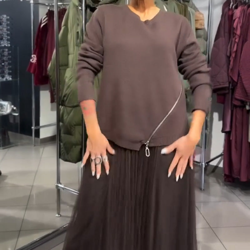 ✅ ✨¡50% DE DESCUENTO!👗 Conjunto de Suéter Tejido + Falda de Tul para Mujer — Elegante, Cómodo y Súper Vendido 💖✨ | ¡Envío Gratis! 🚚