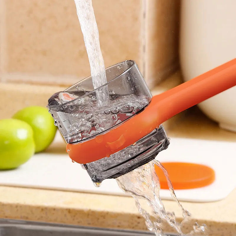 🔪✨ Pelador Multifuncional con Cubo de Almacenamiento de Residuos – Cocina Más Rápida, Limpieza Fácil y Orden en tu Espacio 🍅🥕🧹