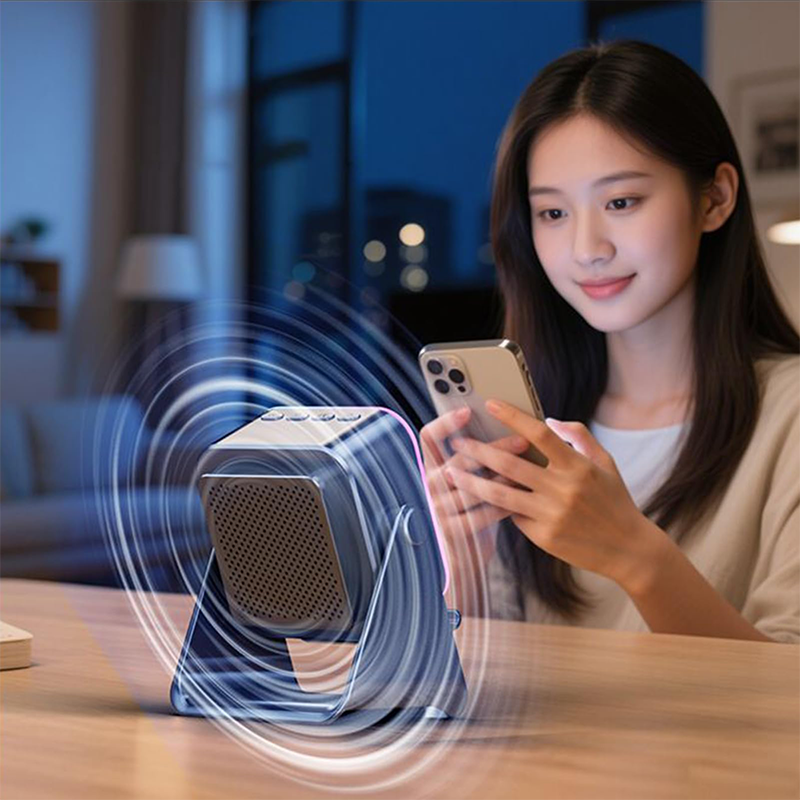 🔊🔥 Altavoz Bluetooth 5 en 1 con Carga Inalámbrica y Soporte Ajustable – Sonido Potente y Todo en Uno⚡📱🎶