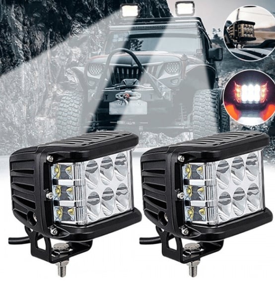 🚗✨ Luz LED Bicolor para Auto 🔵🔴 Estilo Moderno • Iluminación Impactante • Toque Futurista para tu Coche 😎🔥