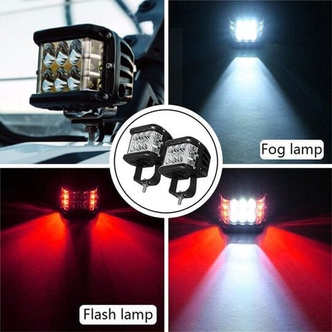 🚗✨ Luz LED Bicolor para Auto 🔵🔴 Estilo Moderno • Iluminación Impactante • Toque Futurista para tu Coche 😎🔥