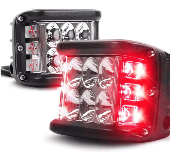 🚗✨ Luz LED Bicolor para Auto 🔵🔴 Estilo Moderno • Iluminación Impactante • Toque Futurista para tu Coche 😎🔥
