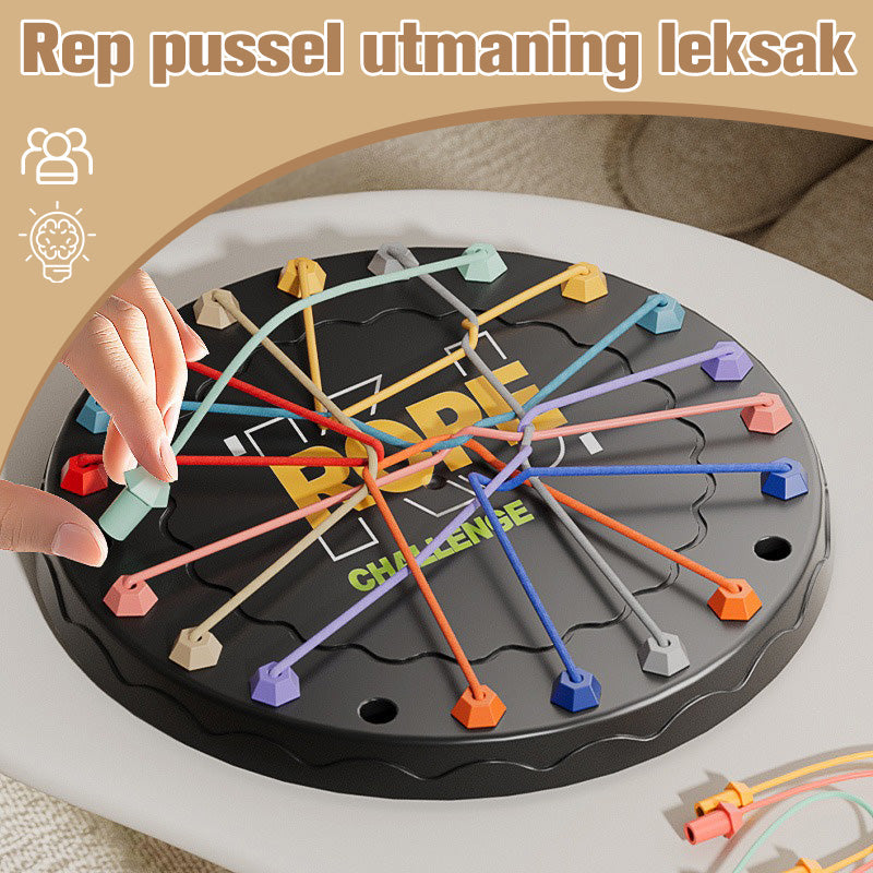 🧠🔗 ¡50% OFF + Compra 2 y Lleva 1 Gratis! Juguete de Desafío con Cuerda – Rompecabezas Mental para Niños y Adultos