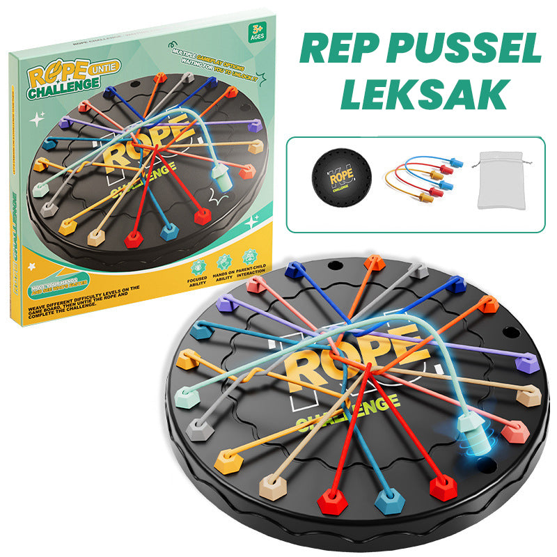 🧠🔗 ¡50% OFF + Compra 2 y Lleva 1 Gratis! Juguete de Desafío con Cuerda – Rompecabezas Mental para Niños y Adultos