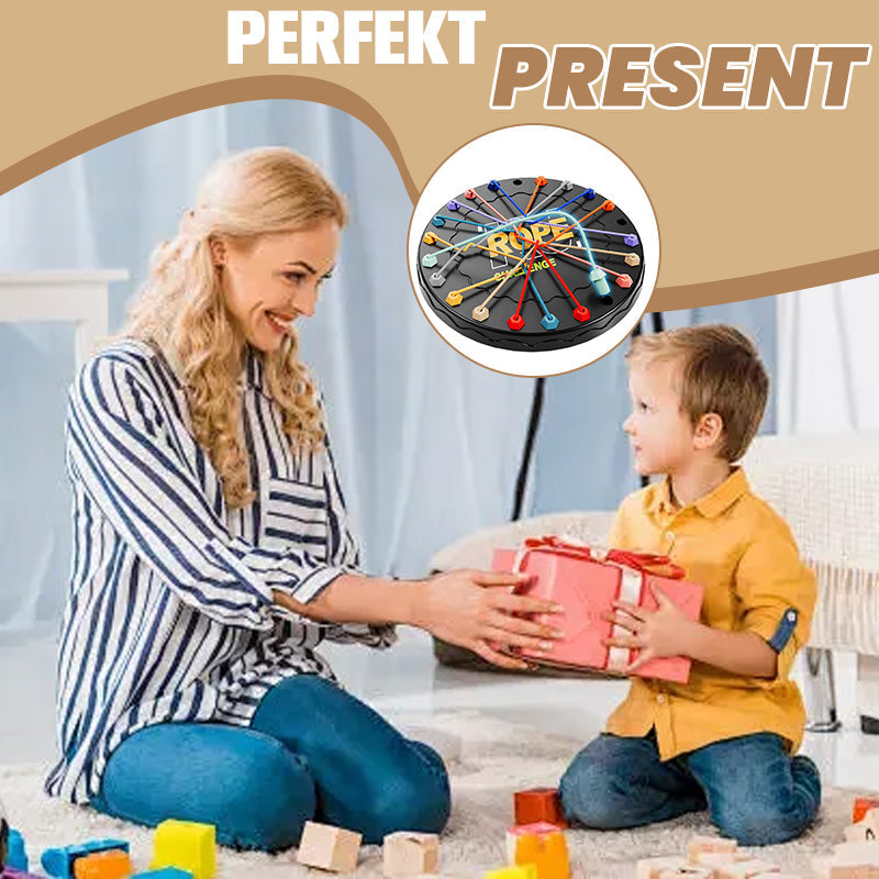 🧠🔗 ¡50% OFF + Compra 2 y Lleva 1 Gratis! Juguete de Desafío con Cuerda – Rompecabezas Mental para Niños y Adultos