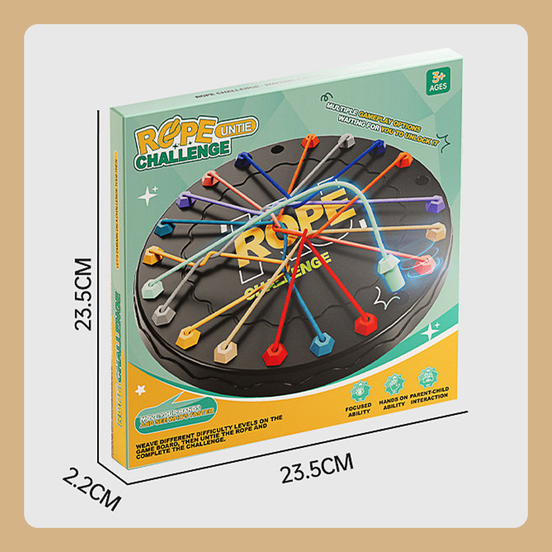 🧠🔗 ¡50% OFF + Compra 2 y Lleva 1 Gratis! Juguete de Desafío con Cuerda – Rompecabezas Mental para Niños y Adultos