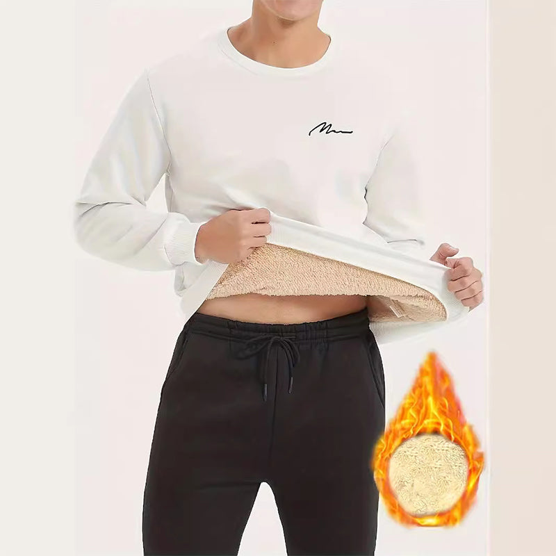 🔥❄️ ¡50% de descuento! Sudadera de cuello redondo para hombre con forro térmico cálido: ultrasuave y resistente al invierno.