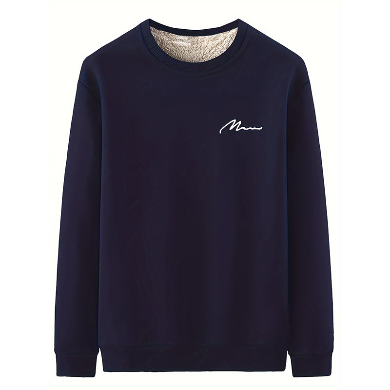 🔥❄️ ¡50% de descuento! Sudadera de cuello redondo para hombre con forro térmico cálido: ultrasuave y resistente al invierno.