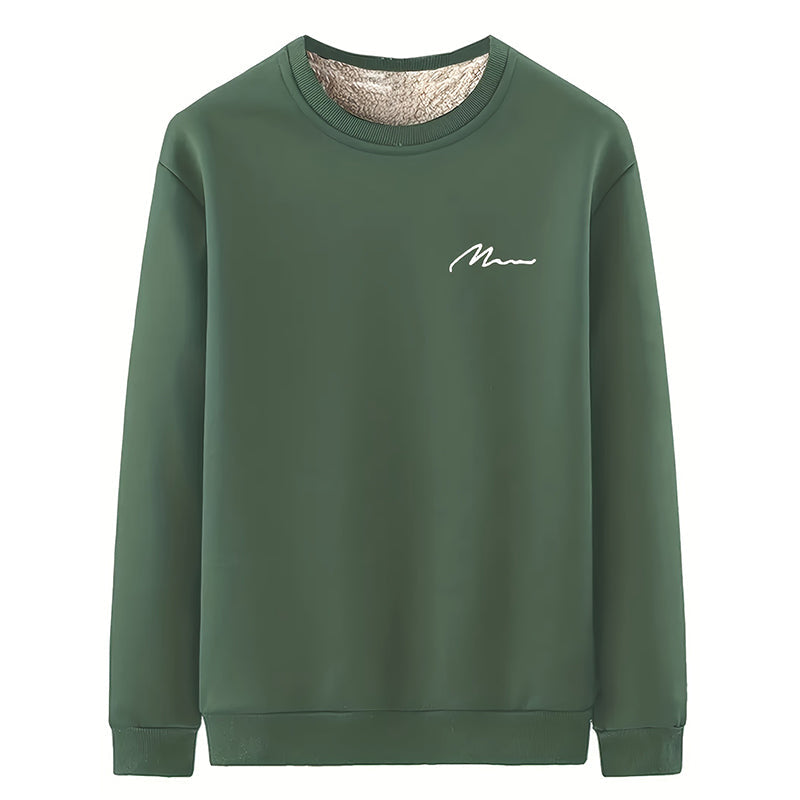 🔥❄️ ¡50% de descuento! Sudadera de cuello redondo para hombre con forro térmico cálido: ultrasuave y resistente al invierno.