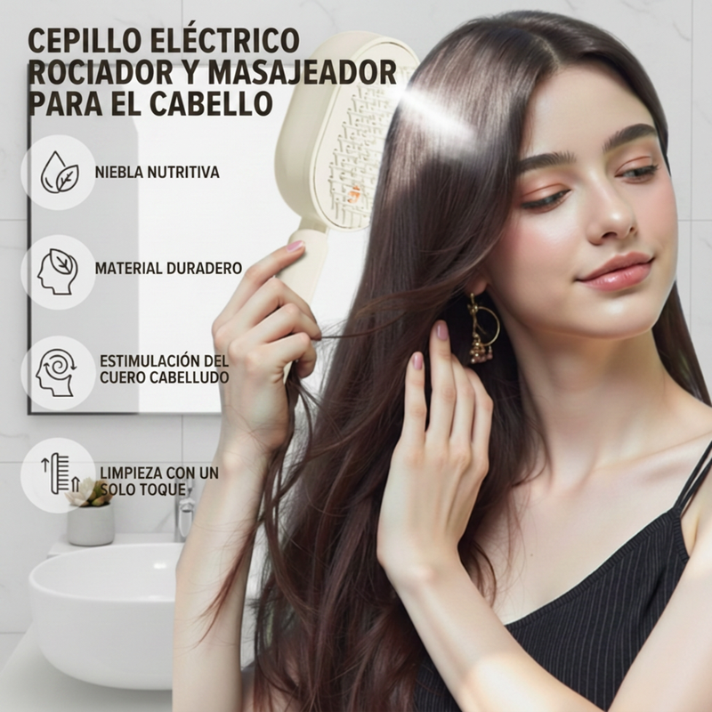 📢📢¡¡50 % DE DESCUENTO!! ⏰✨Cepillo eléctrico para el cabello con spray y masaje🔥