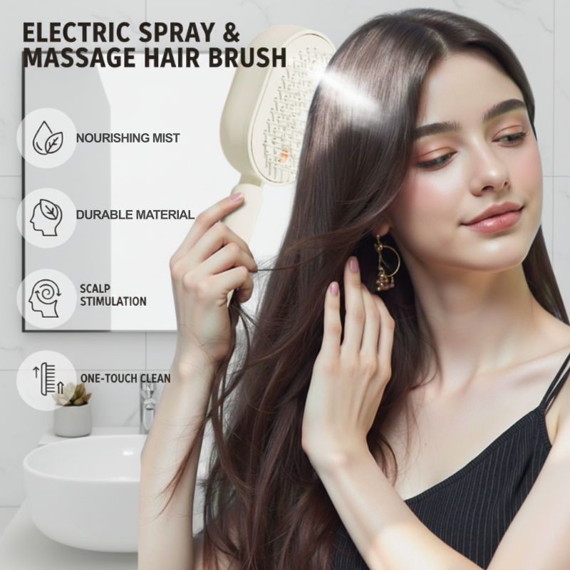 🔥💖 ¡50% DE DESCUENTO! Cepillo Masajeador y Spray Capilar – Desenreda y Nutre tu Cabello