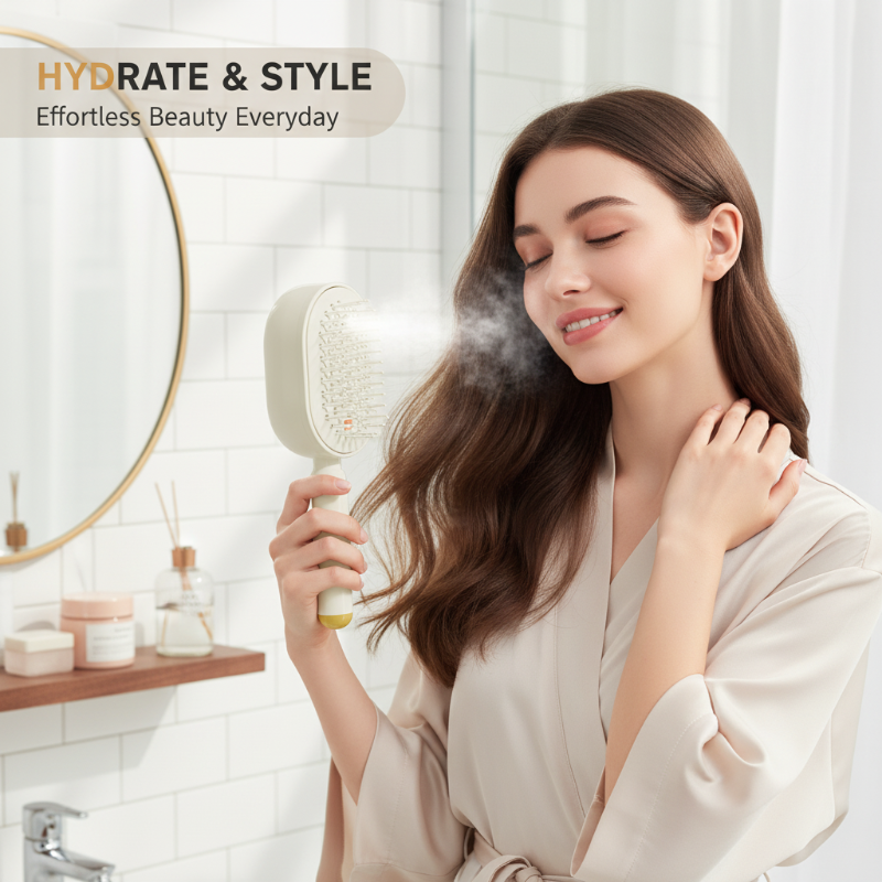 🔥💖 ¡50% DE DESCUENTO! Cepillo Masajeador y Spray Capilar – Desenreda y Nutre tu Cabello