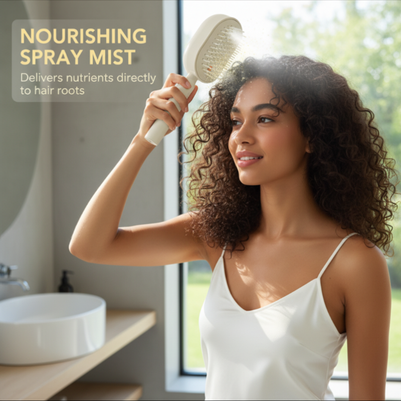 🔥💖 ¡50% DE DESCUENTO! Cepillo Masajeador y Spray Capilar – Desenreda y Nutre tu Cabello