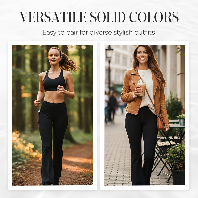 🔥 ¡50% DE DESCUENTO! ✨ Leggings Acampanados Ultra Sculpt con Control de Barriga y Cintura Alta – Estilo y Comodidad Todo el Día 💖👖