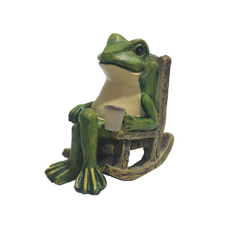 🐸🌞 ¡50% OFF! Adorno de Silla Mecedora con Rana Solar – Se Mueve con la Luz, Decoración Divertida y Ecológica ✨