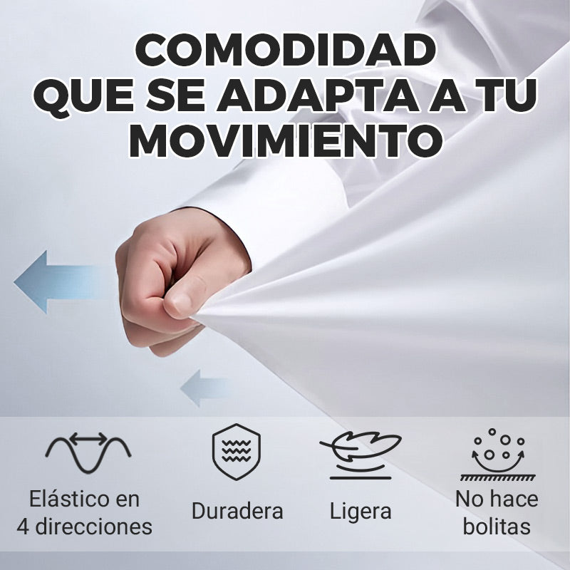 🔥 50% DE DESCUENTO 🔥 Camisa de Vestir Elástica para Hombre – Sin Arrugas, Estilo y Comodidad Todo el Día 👔✨