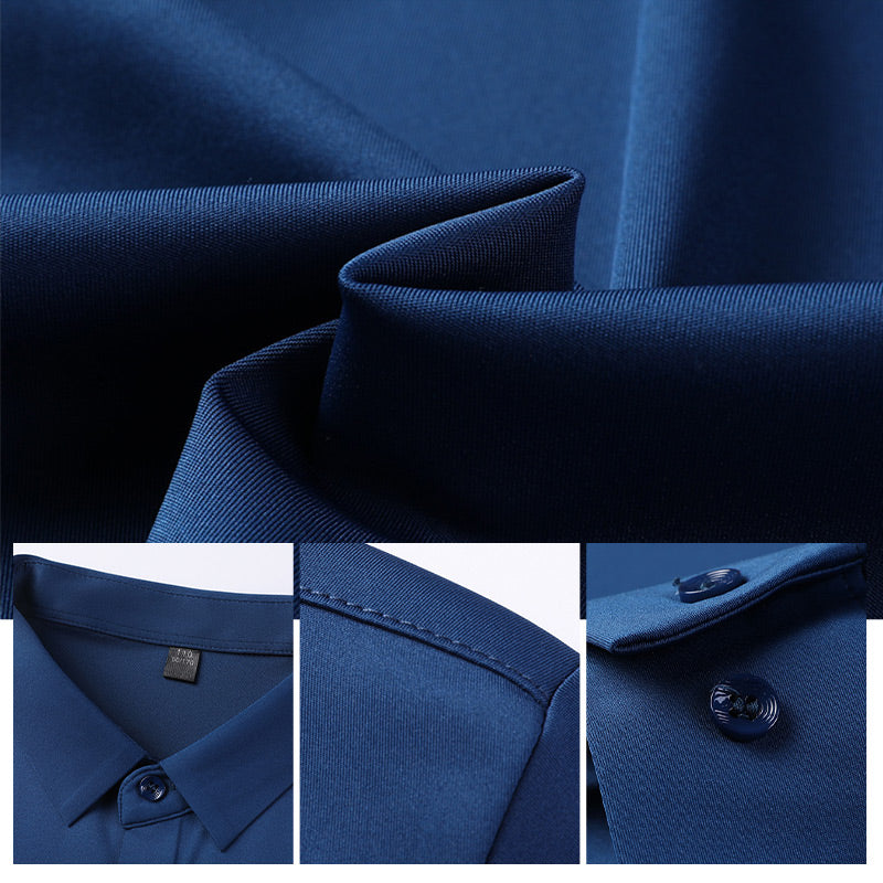 🔥 50% DE DESCUENTO 🔥 Camisa de Vestir Elástica para Hombre – Sin Arrugas, Estilo y Comodidad Todo el Día 👔✨