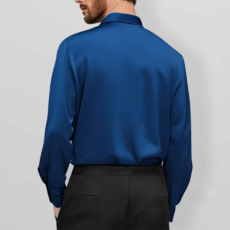 🔥 50% DE DESCUENTO 🔥 Camisa de Vestir Elástica para Hombre – Sin Arrugas, Estilo y Comodidad Todo el Día 👔✨