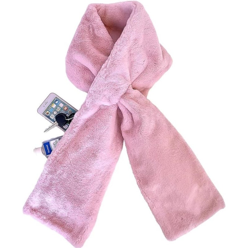 🎅💖 ¡50% OFF + Compra 2 y Lleva 1 Gratis! Bufanda Ultra Suave de Piel Sintética con Bolsillo Secreto