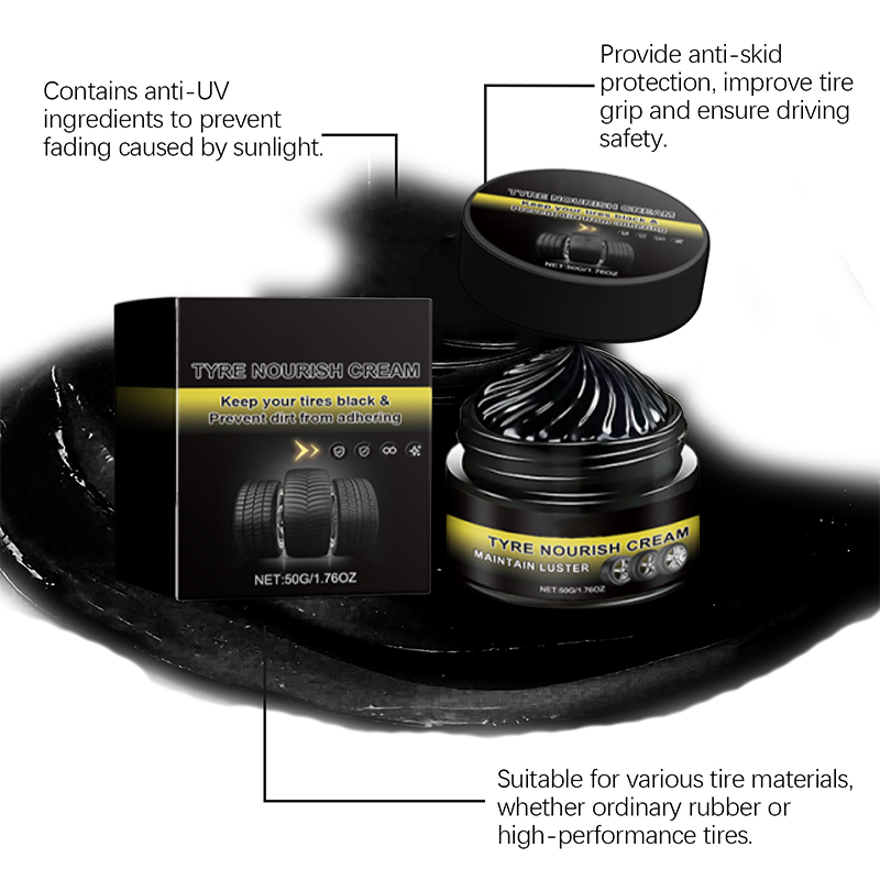 ⏰ ¡Oferta Limitada 50% OFF! ✨ Cera para Neumáticos – Restaura el Brillo Negro, Protege contra Rayos UV y Repele la Suciedad 🚗💨 Fácil y Rápido