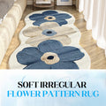 🌸✨ Alfombra Suave con Patrón Floral Irregular Decoración Moderna • Textura Aterciopelada • Toque Elegante y Acogedor 🏡💐