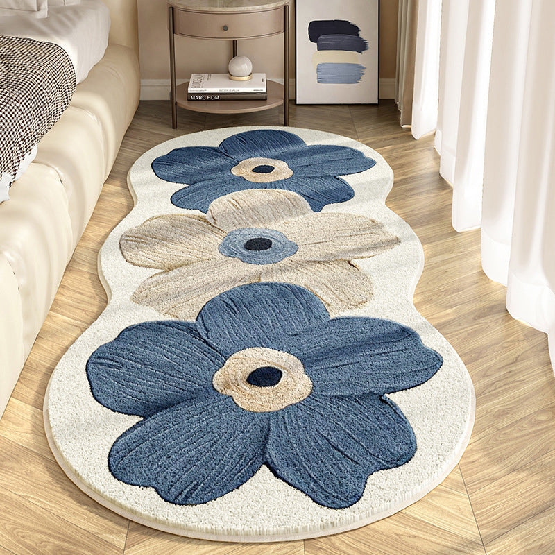 🌸✨ Alfombra Suave con Patrón Floral Irregular Decoración Moderna • Textura Aterciopelada • Toque Elegante y Acogedor 🏡💐