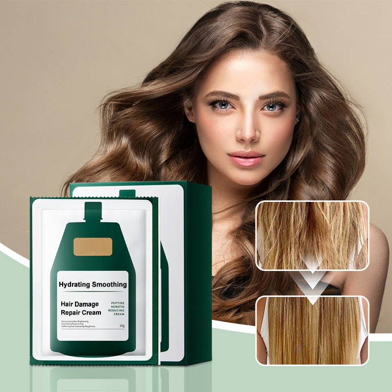 💥✨ Crema Hidratante Reparadora para Cabello Dañado – Suavidad y Brillo al Instante
