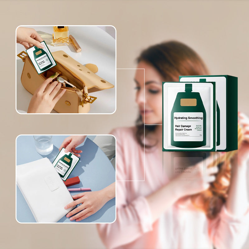 💥✨ Crema Hidratante Reparadora para Cabello Dañado – Suavidad y Brillo al Instante