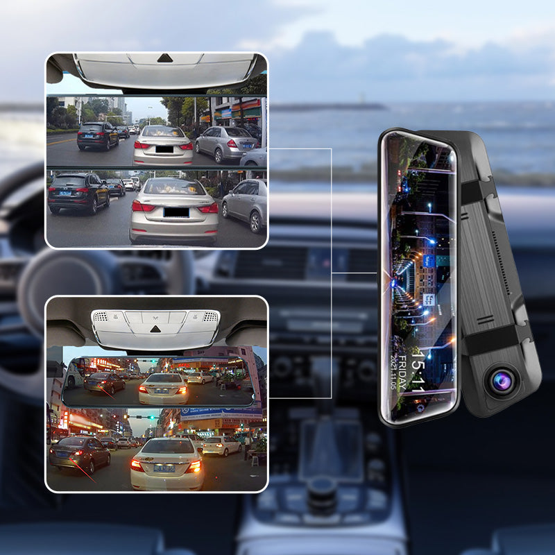 ⏰🔥 ¡50% DE DESCUENTO POR TIEMPO LIMITADO! 🚗 Cámara de Salpicadero con Espejo Retrovisor – Seguridad y Grabación HD Todo en Uno 📹✨