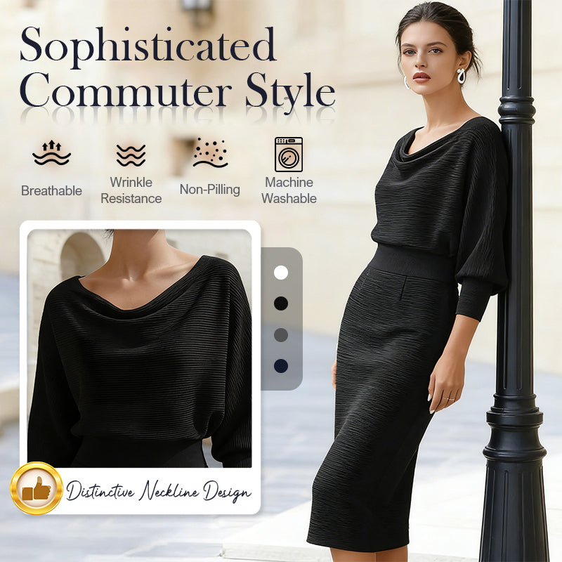 🔥 Vestido Elegante Adelgazante para Mujer – Cintura Ceñida y Silueta que Resalta tu Figura ✨💃que Favorece la Figura ✨💃