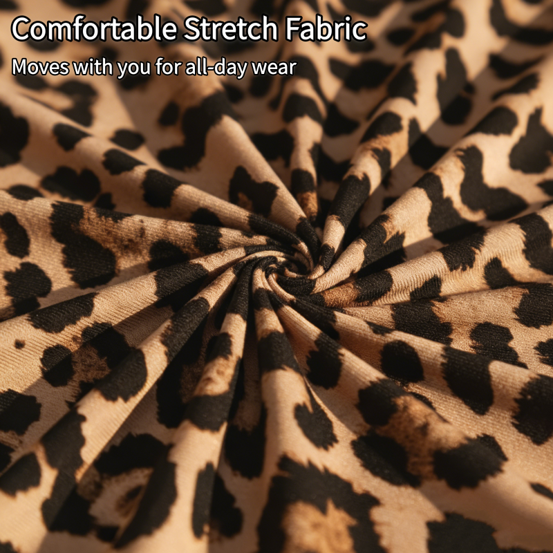 🐆 Falda con Volantes y Estampado de Leopardo para Mujer – Suave, Salvaje y Elegante ✨💃