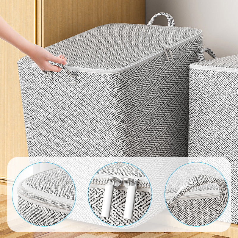 📦✨ Caja Organizadora Extragrande con Tapa – Perfecta para Almacenar Ropa, Mantas y Ropa de Cama 🛏️💖