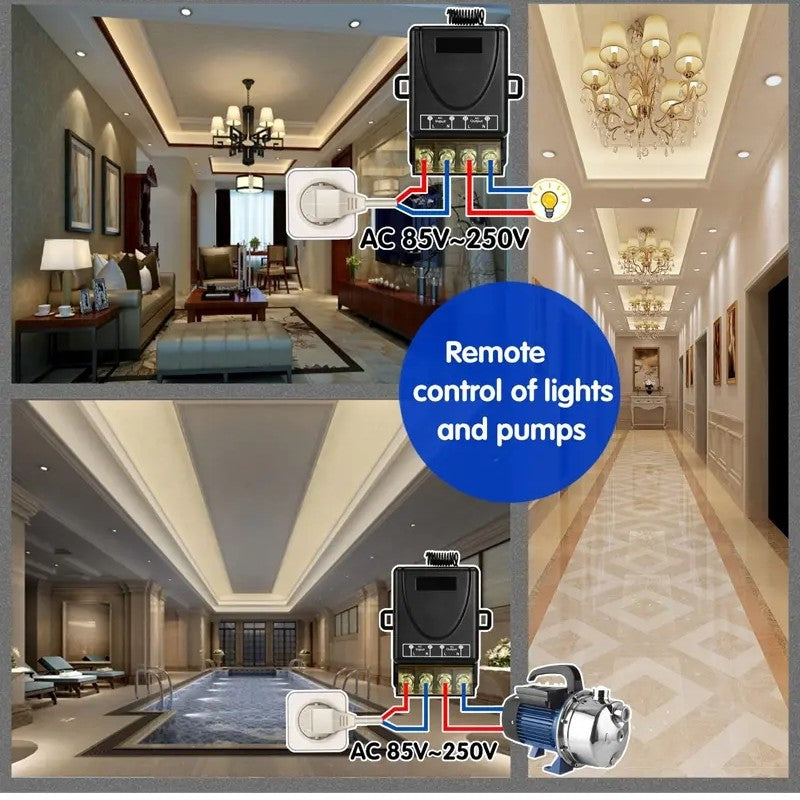 ⚡📡 ¡50% DE DESCUENTO! Kit de Interruptor y Receptor Inalámbrico – Sin Cableado | Compra 2 y Llévate 1 Gratis