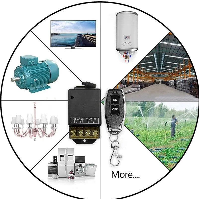 ⚡📡 ¡50% DE DESCUENTO! Kit de Interruptor y Receptor Inalámbrico – Sin Cableado | Compra 2 y Llévate 1 Gratis