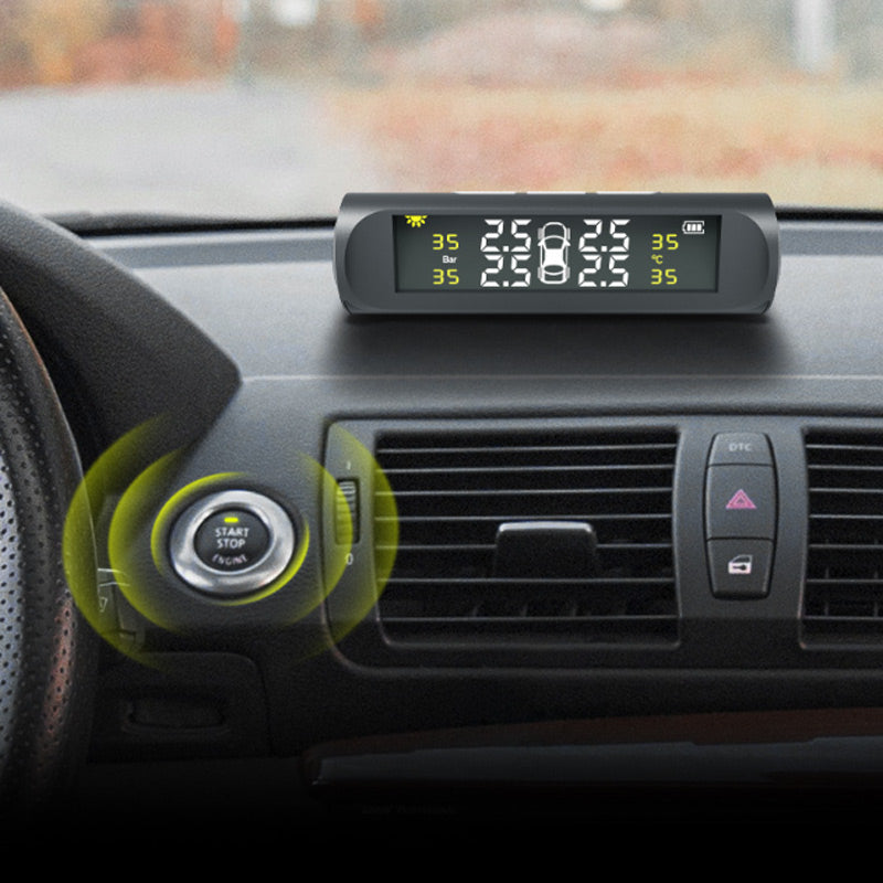 ⏰ ¡Oferta Limitada 50% OFF! 🔥 Monitor Solar de Presión de Neumáticos para 4 Ruedas – Pantalla en Tiempo Real y Seguridad al Conducir 🚗☀️📊
