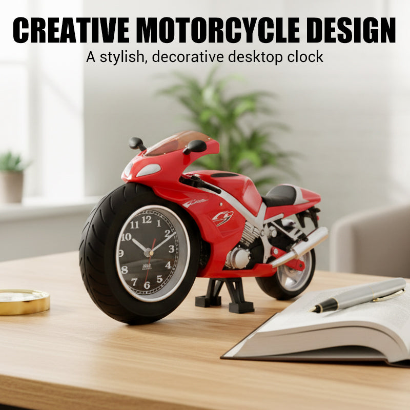 🏍️⏰🔥 ¡50% OFF por Tiempo Limitado! Reloj Despertador con Diseño de Motocicleta – Estilo Único y Llamativo ✨