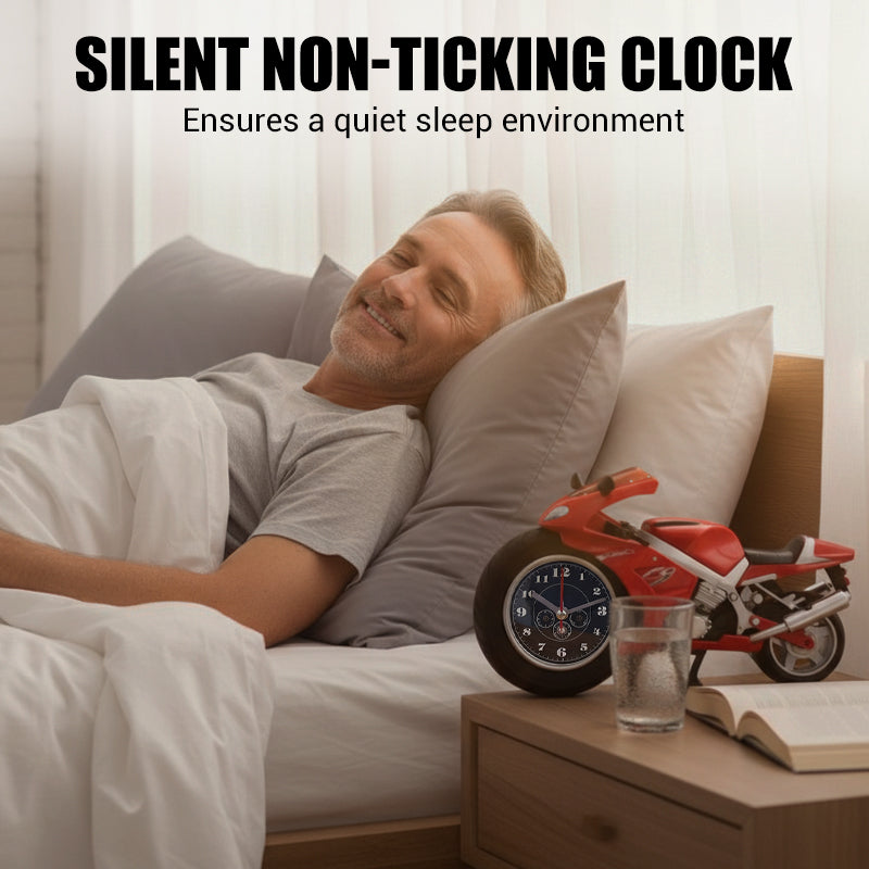 🏍️⏰🔥 ¡50% OFF por Tiempo Limitado! Reloj Despertador con Diseño de Motocicleta – Estilo Único y Llamativo ✨
