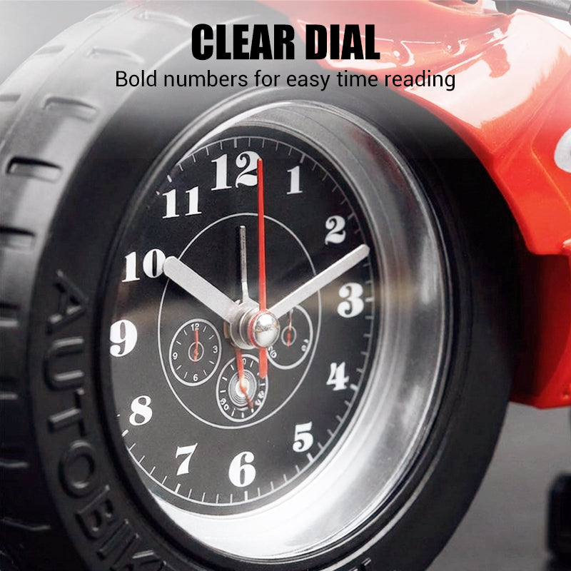 🏍️⏰🔥 ¡50% OFF por Tiempo Limitado! Reloj Despertador con Diseño de Motocicleta – Estilo Único y Llamativo ✨