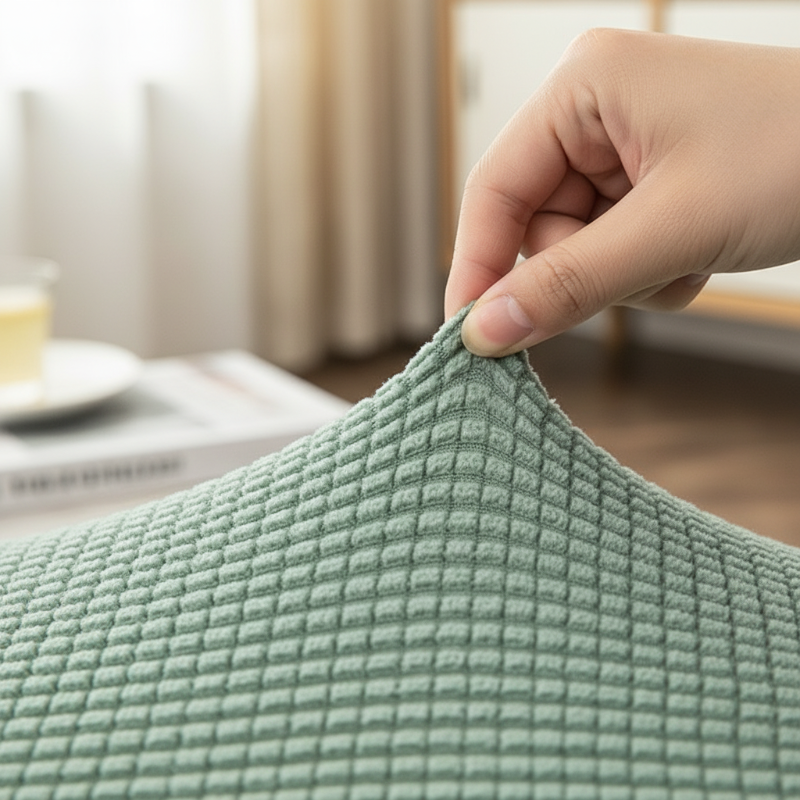 🛋️ Funda Elástica de Sofá de Punto Jacquard – Ajuste Perfecto y Protección Elegante para tu Mueble ✨💖